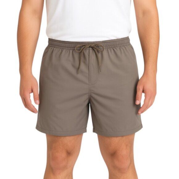 Goodfellow & Co Men's Size XXL Gray Swim Trunks Stretch Waist No Fly Pockets - Picture 1 of 15